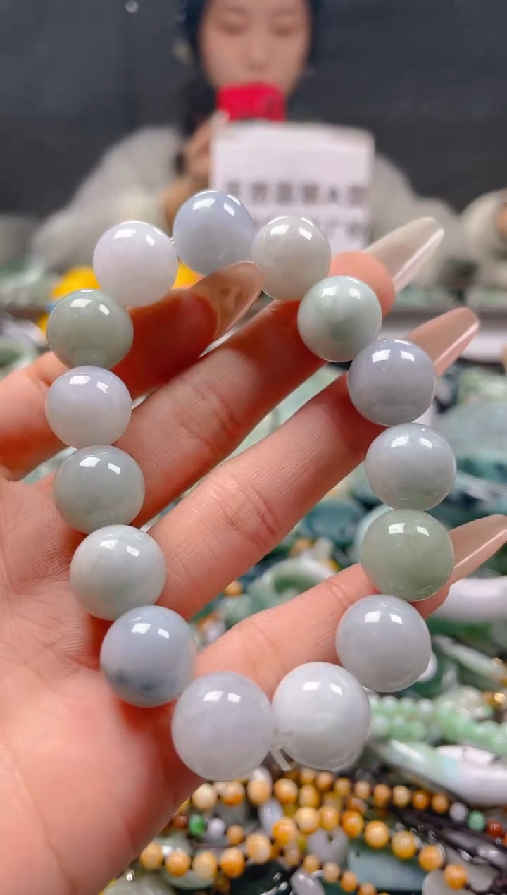 【闪购商品】翡翠颈饰未镶嵌13-14MM/B/翡翠A货一图一物