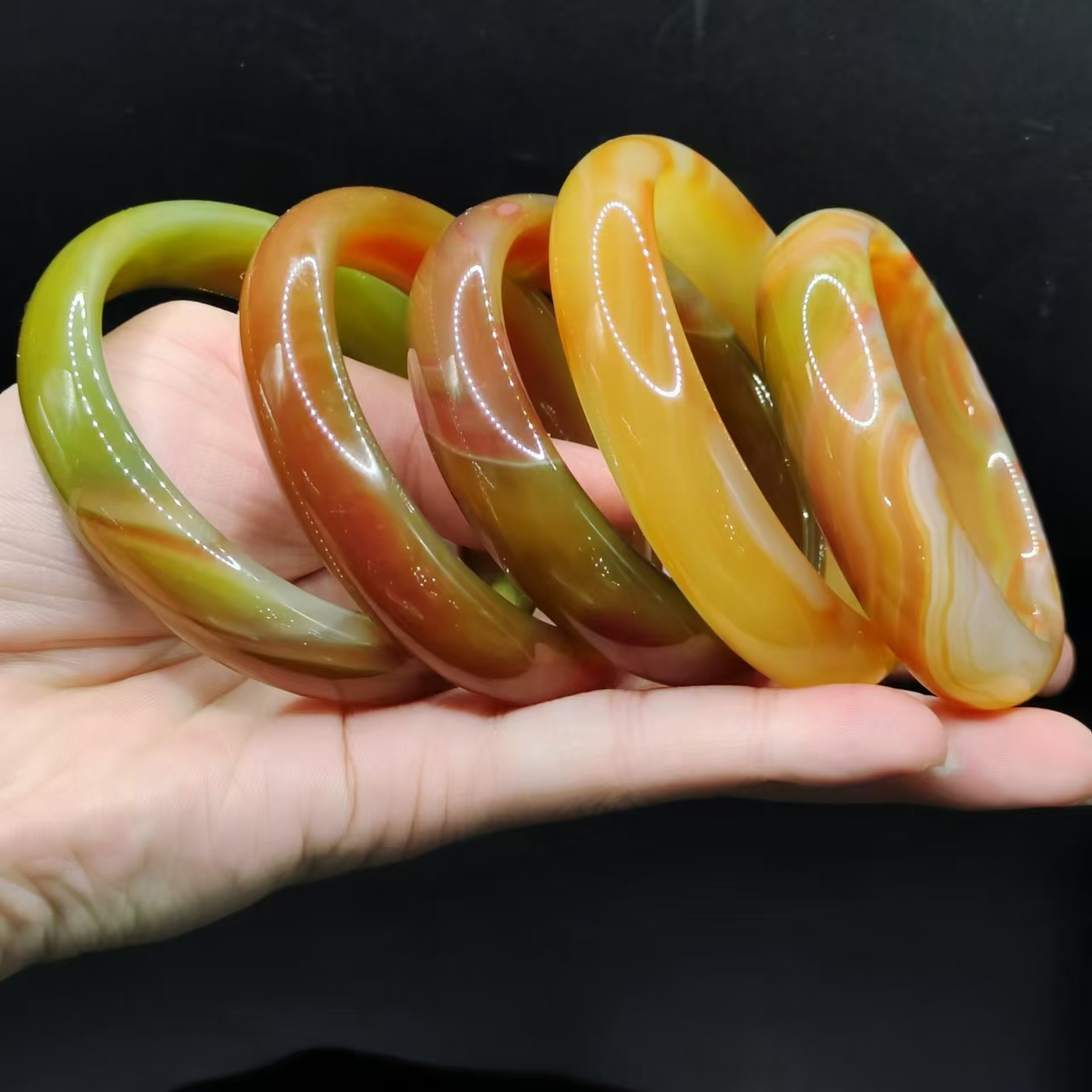 【龙龙严选】盐源宽条手镯C4【多样性发其一】圈口52-64mm