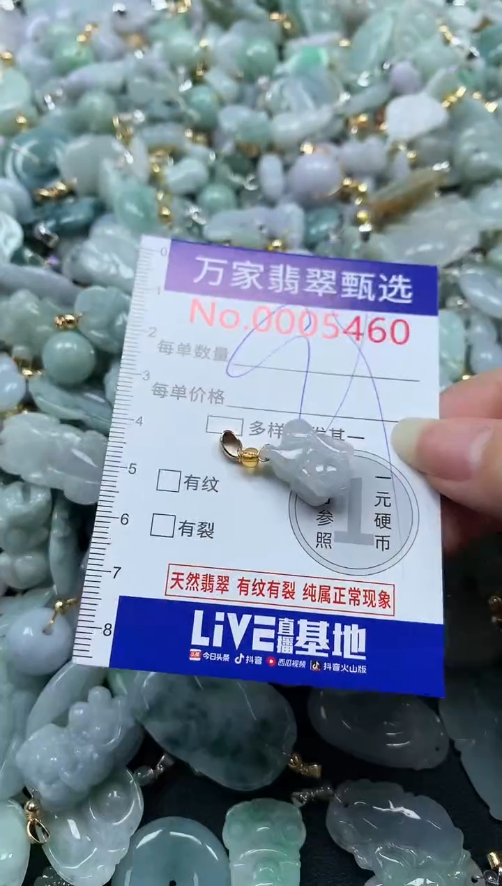 吊坠(不含链)未镶嵌翡翠5460