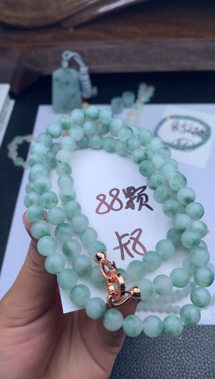 【闪购商品】定制翡翠未镶嵌珠链