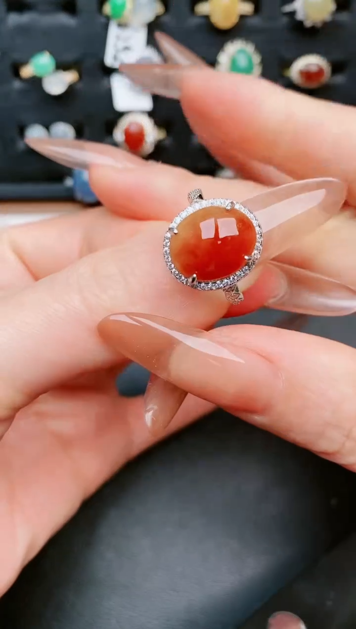 【闪购商品】翡翠戒指银S925镶嵌.....