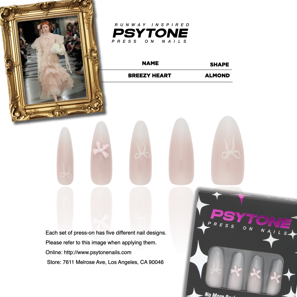 Breezy Heart 春心 | 裸色少女渐变甜心穿戴甲