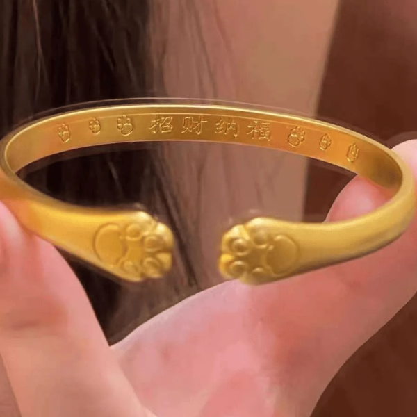 周少福 南非矿石l金【招财纳福猫爪】首饰DIY