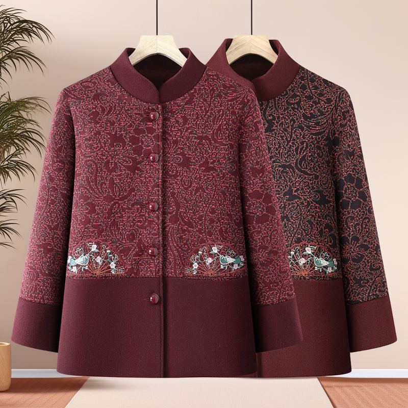 2025新款中老年女秋冬呢子大衣老年人衣服奶奶妈妈装秋装毛呢