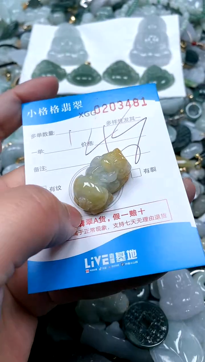 【闪购商品】翡翠颈饰未镶嵌闪购商品0203481