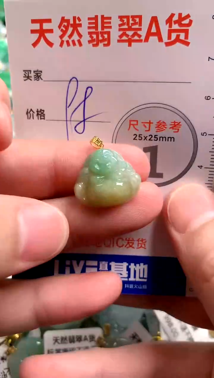 【闪购商品】翡翠颈饰18K金镶嵌13003684