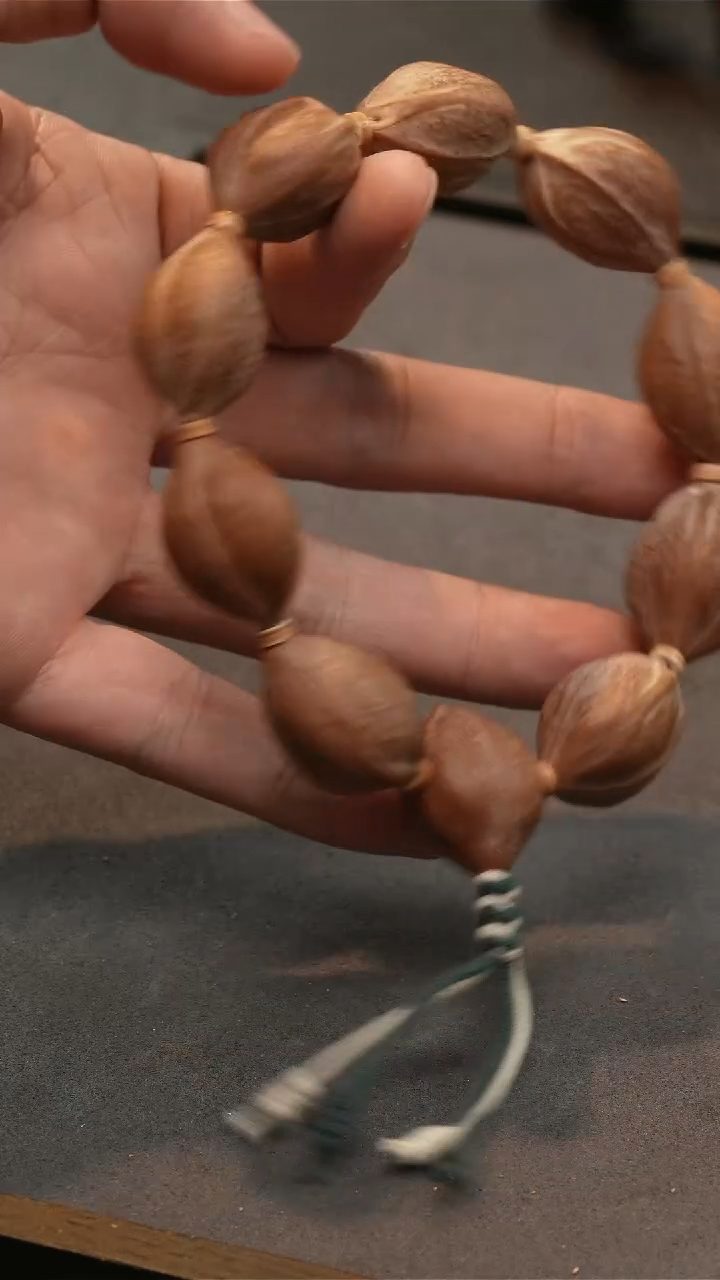 橄榄核手串/手链1.95-3.0铁素核带三通-