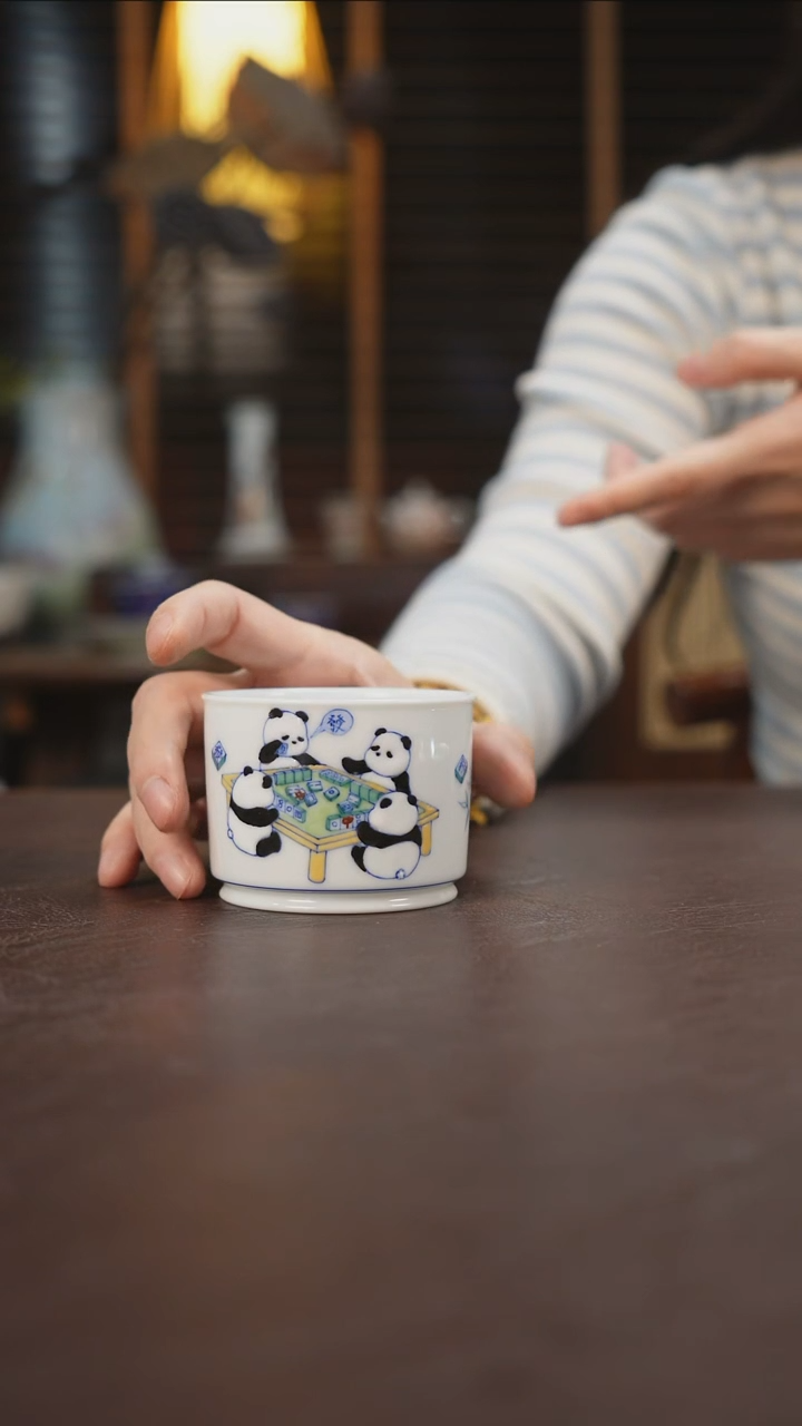 杯景德镇陶瓷杯碗柴烧多人R152