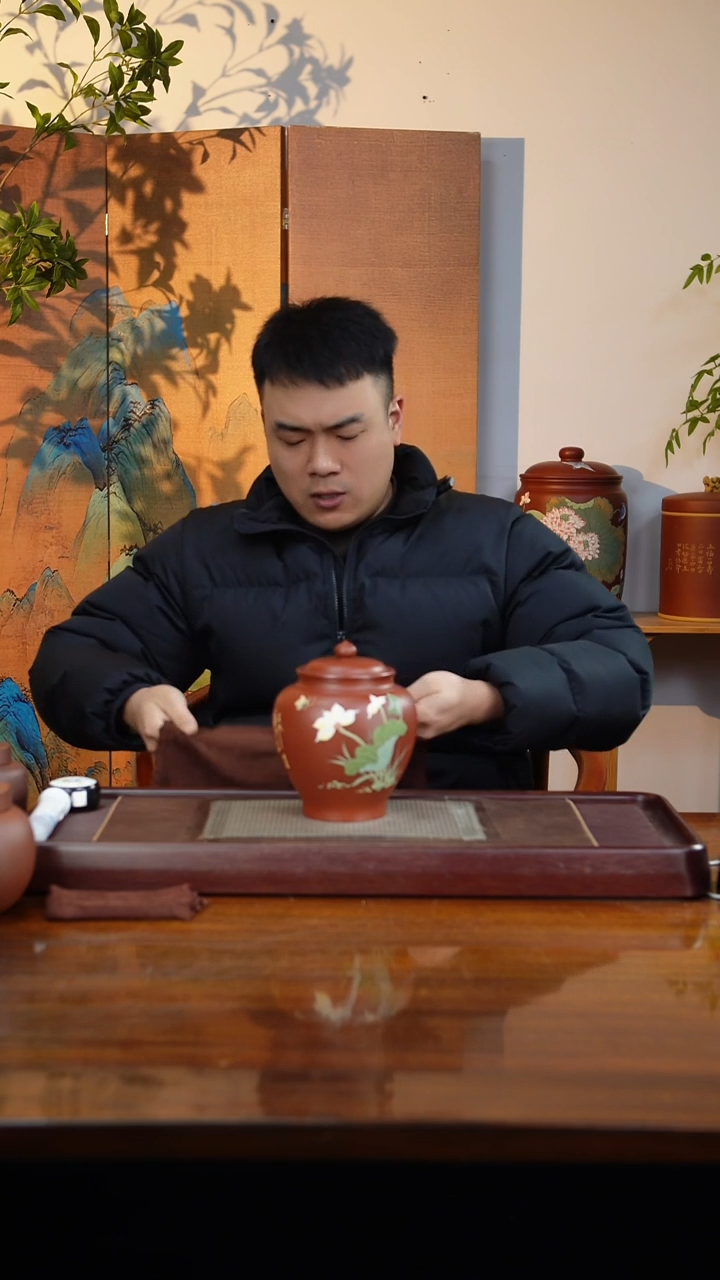 宜兴原矿紫砂茶叶罐2
