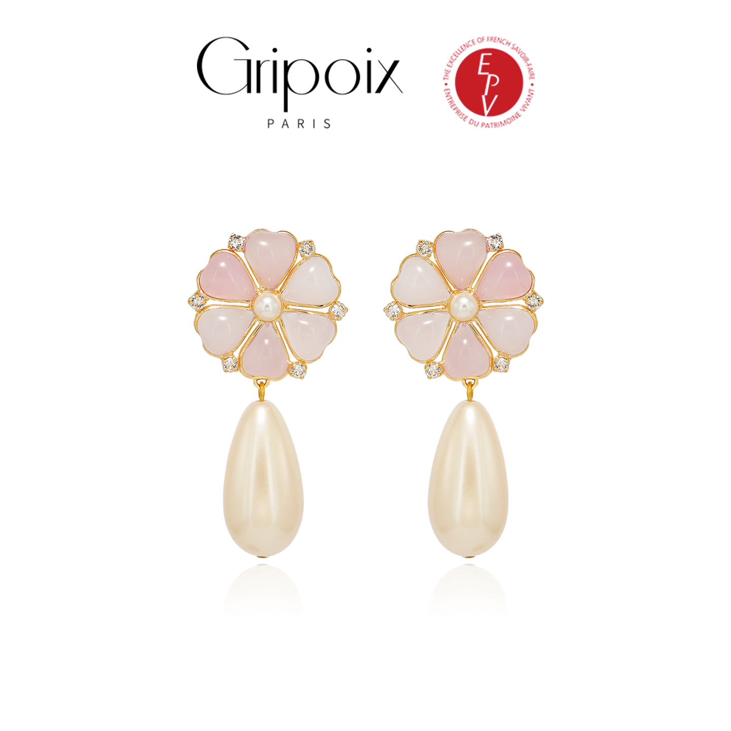 AZLOOK 铜合金耳饰 AZLOOK【法国进口】Gripoix paris 生命之花系列