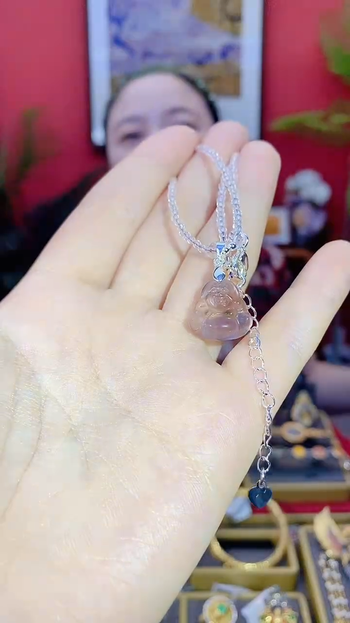 未镶嵌项链紫晶紫晶佛公锁骨链---WCZMSJ09001