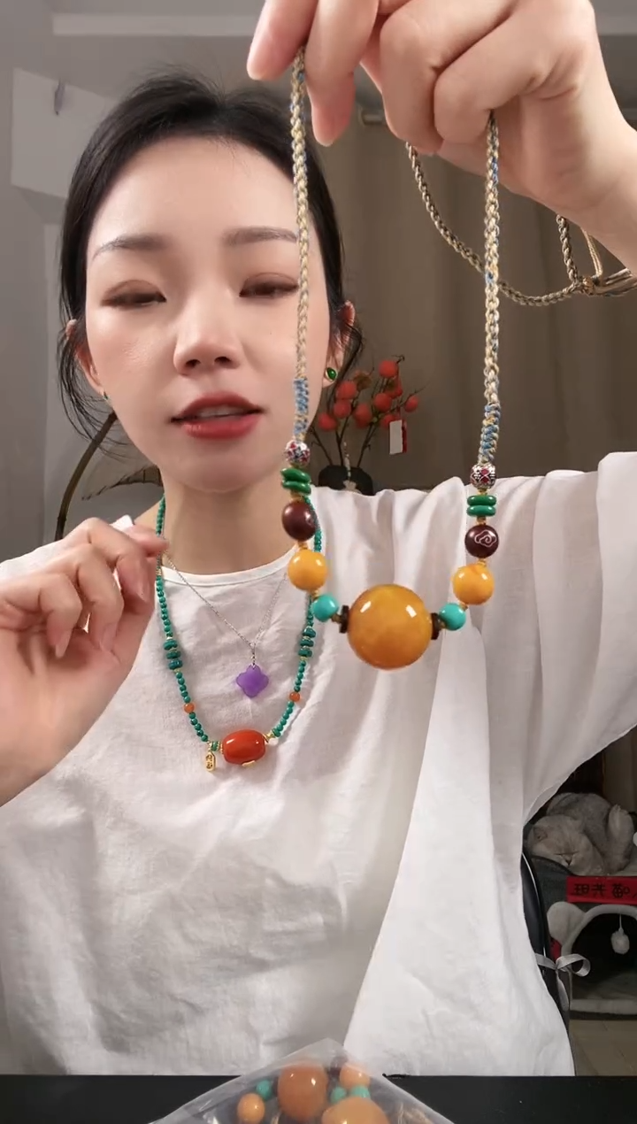 【闪购商品】琥珀颈饰未镶嵌E247EEEEE