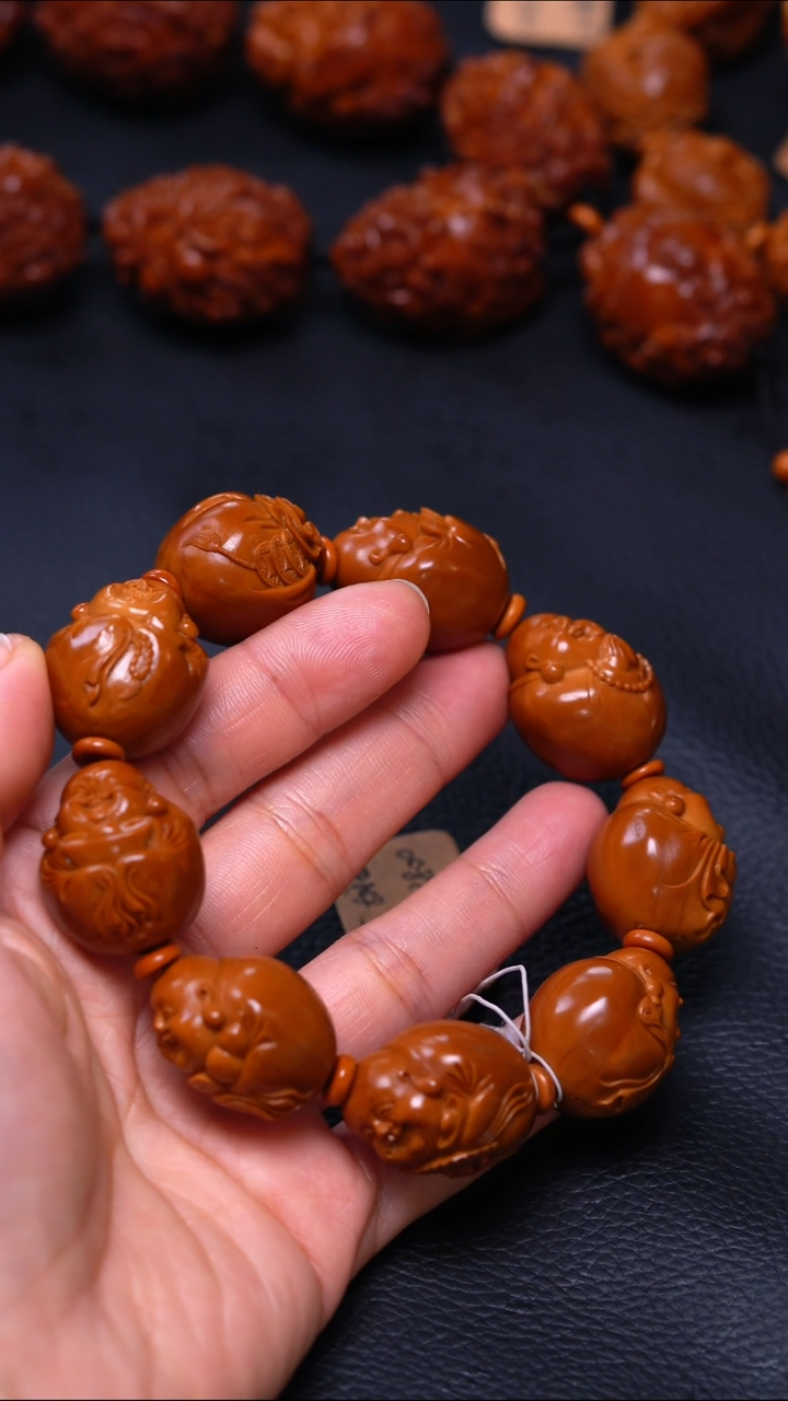 【闪购商品】橄榄核手串/手链胡小兰光背弥勒