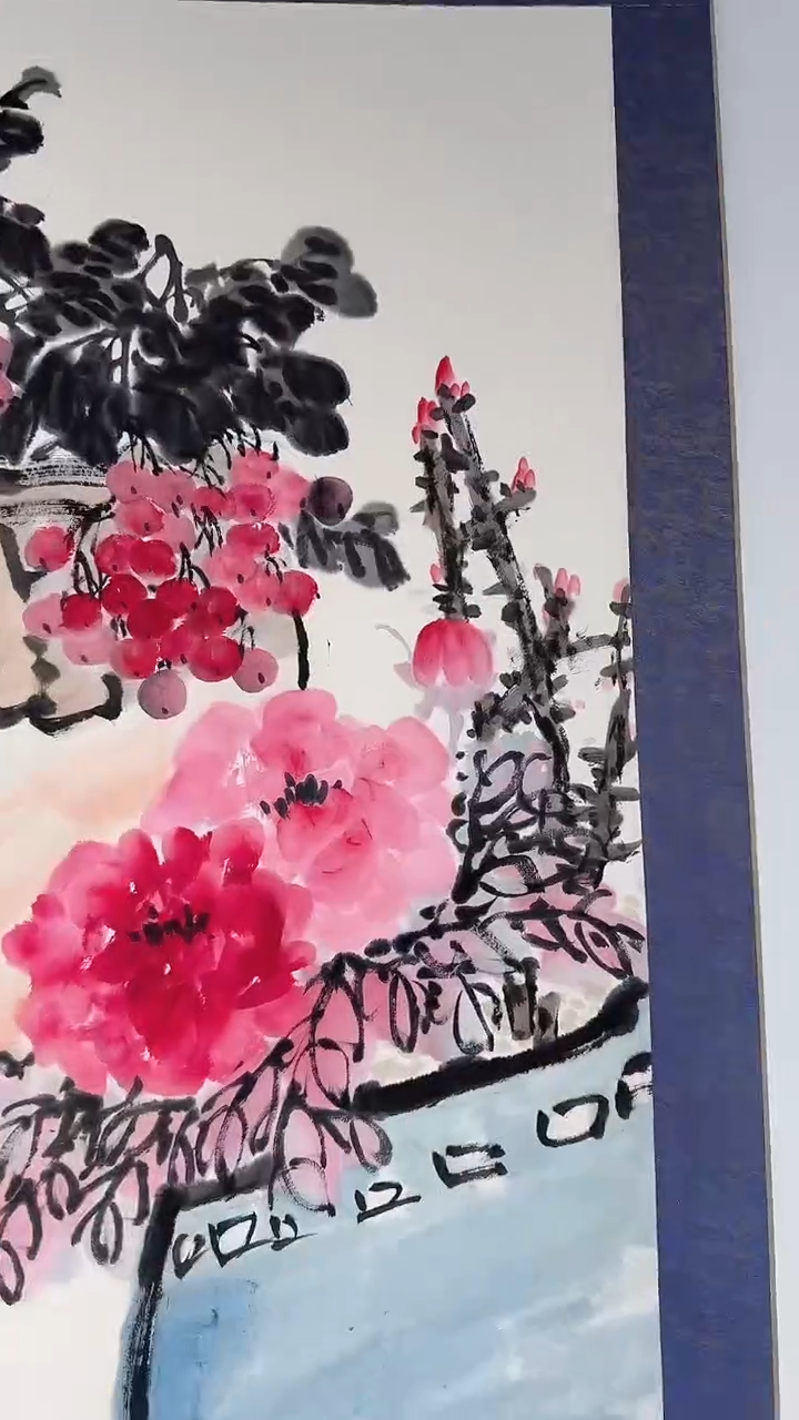书法12-22-26朱老师四平尺国画轴作品