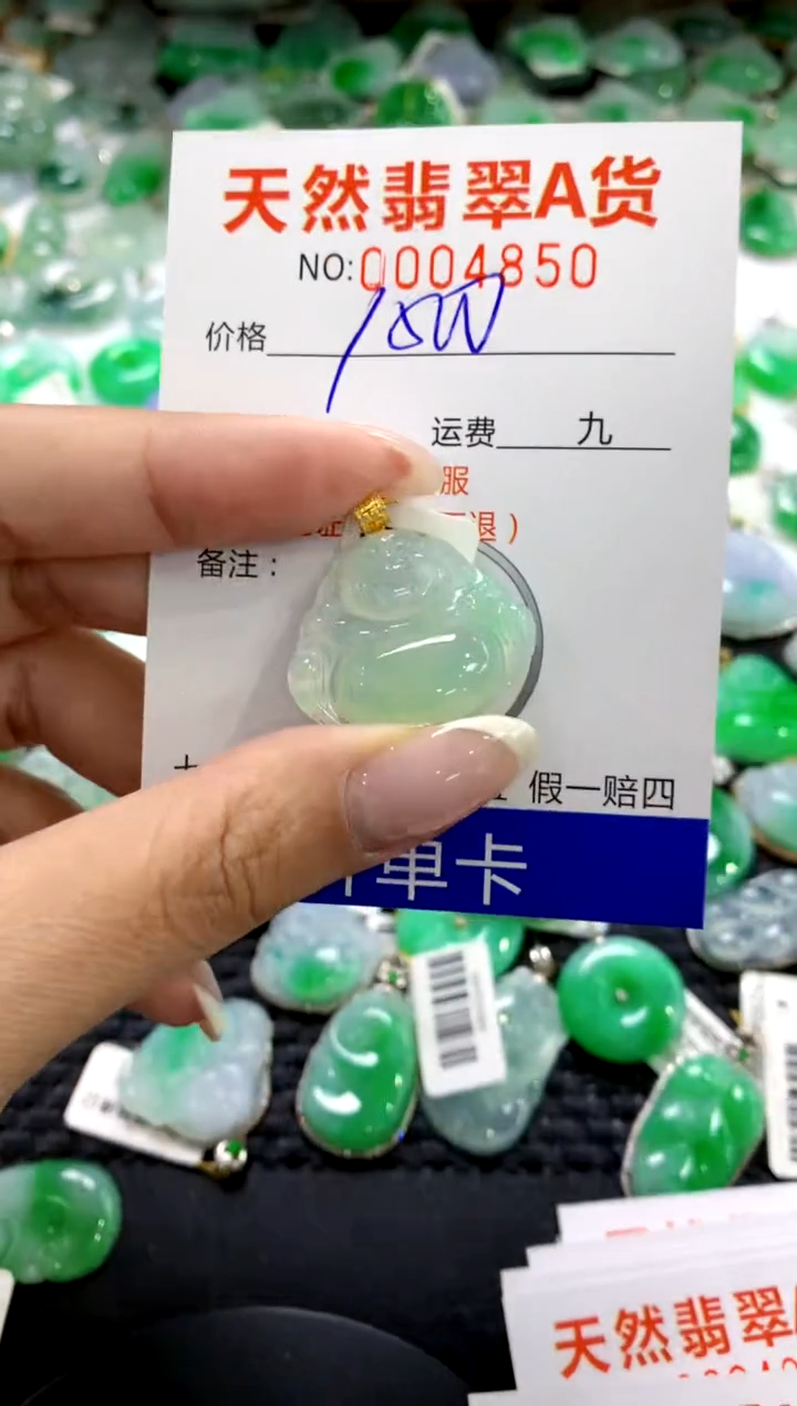 翡翠18K金镶嵌颈饰1111111111111111