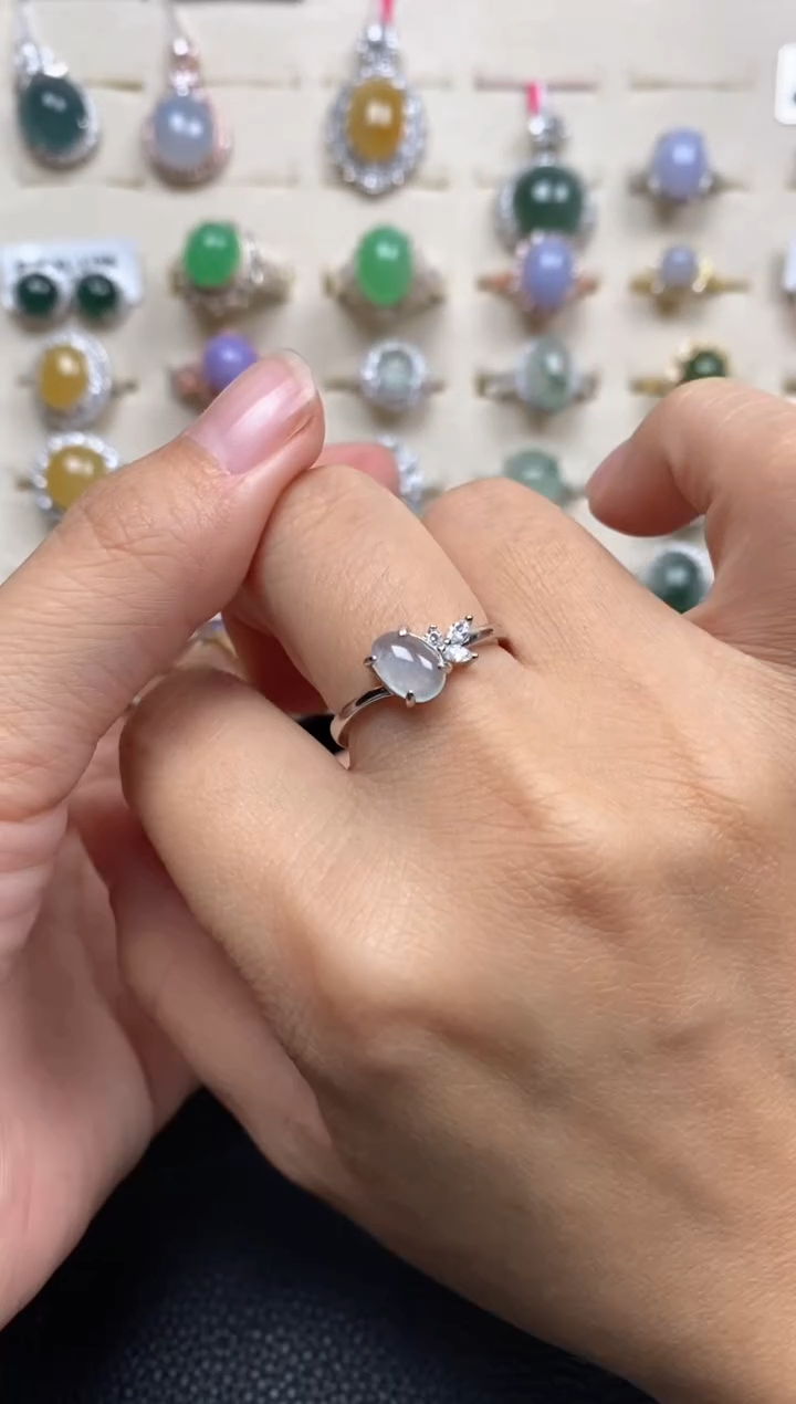 【闪购商品】翡翠戒指银S925镶嵌11111