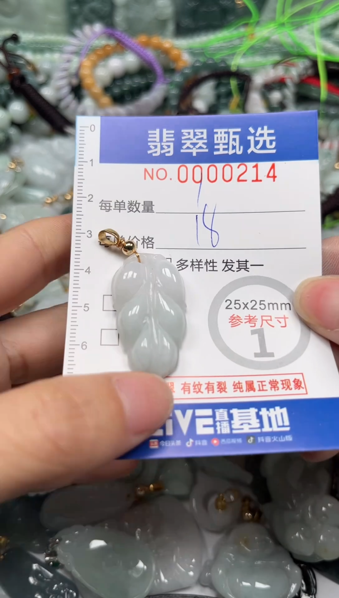 【闪购商品】翡翠颈饰未镶嵌00..0214