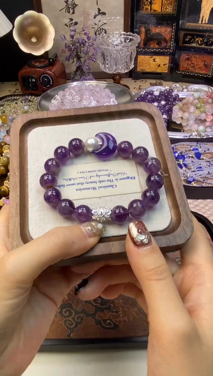 【闪购商品】紫晶手链未镶嵌6080手串