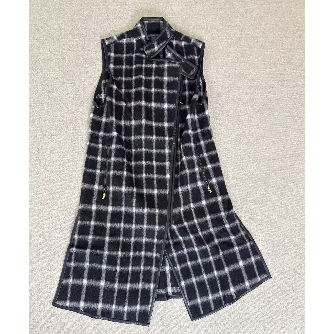 【二折商品，不退不换】阿玛施丽米儿limil格纹马甲外套9001-400164