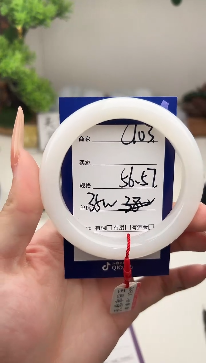 未镶嵌手镯和田玉微色差C103