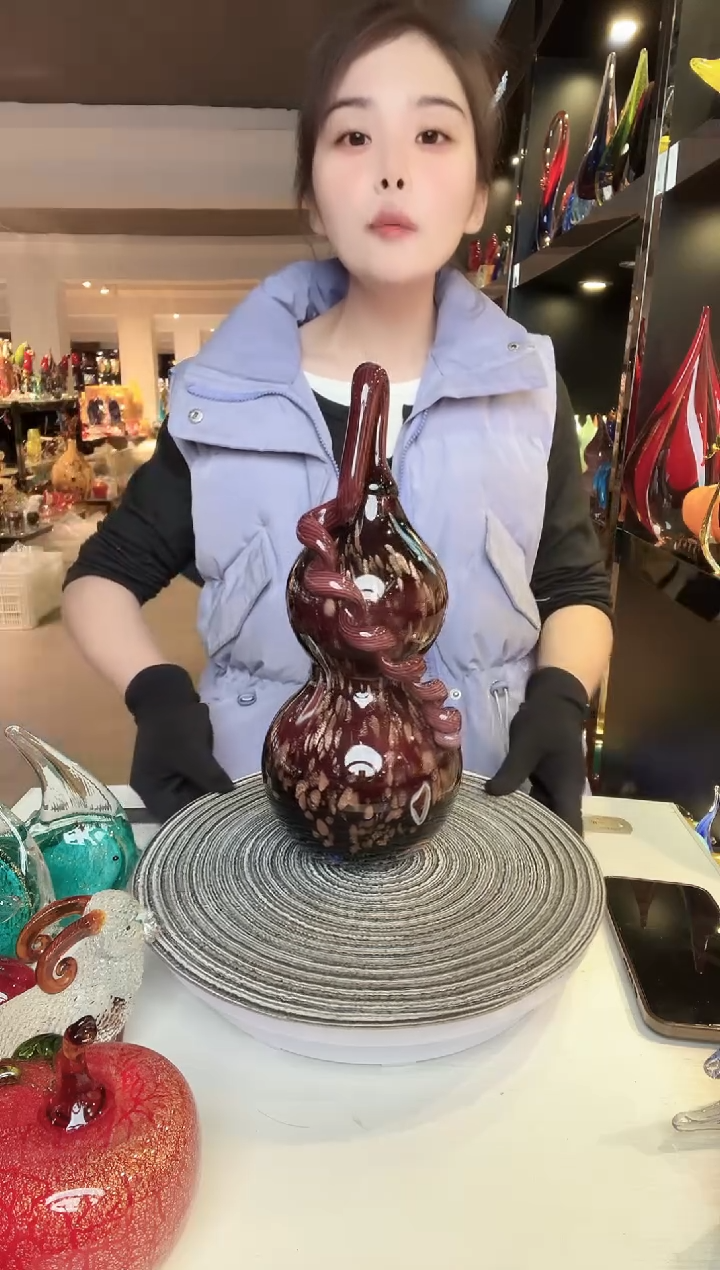 【闪购商品】茶盏琉璃摆件家居摆件