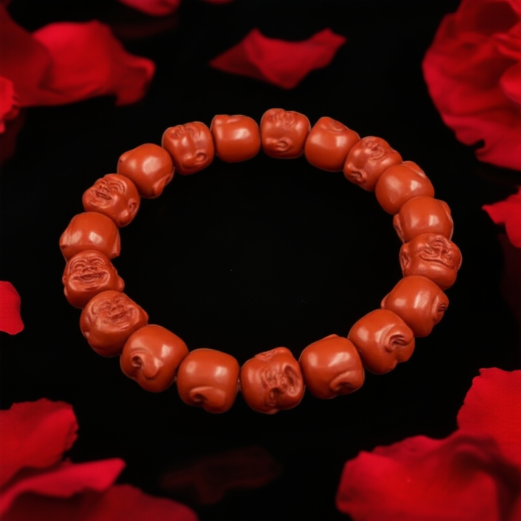 含辰砂工艺品D014   朱砂手串