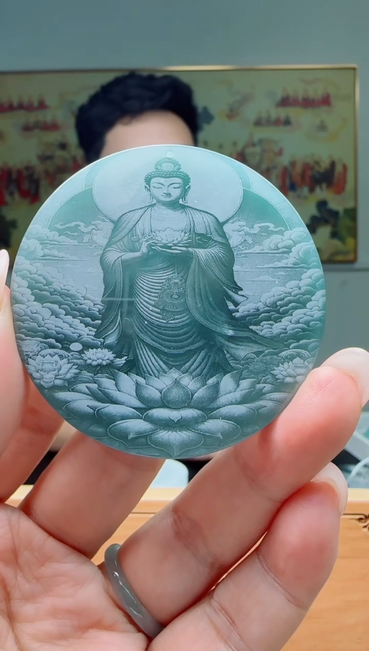 【闪购商品】翡翠颈饰未镶嵌阿咪多样性随机一件发货