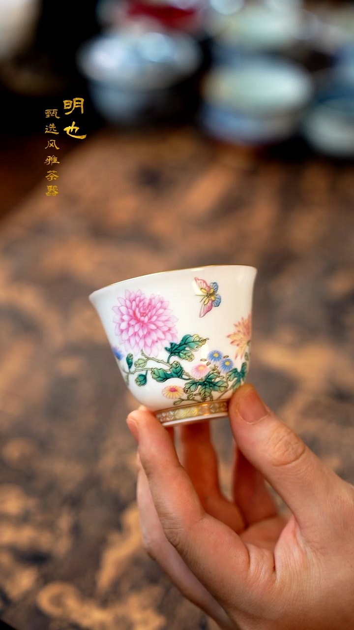 【闪购商品】1明也茶器/ 十二花神杯一个
