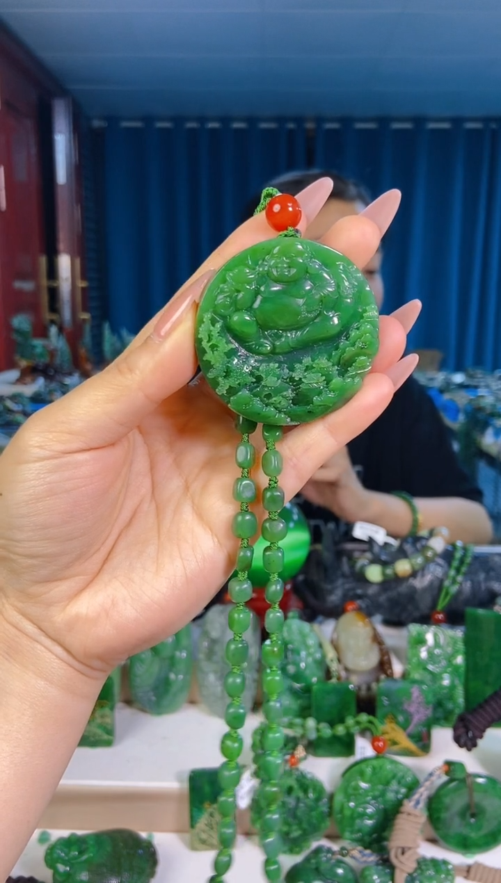 和田玉未镶嵌挂件1