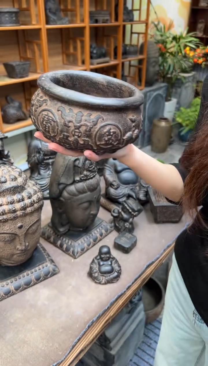 陶土【火山泥】聚宝盆