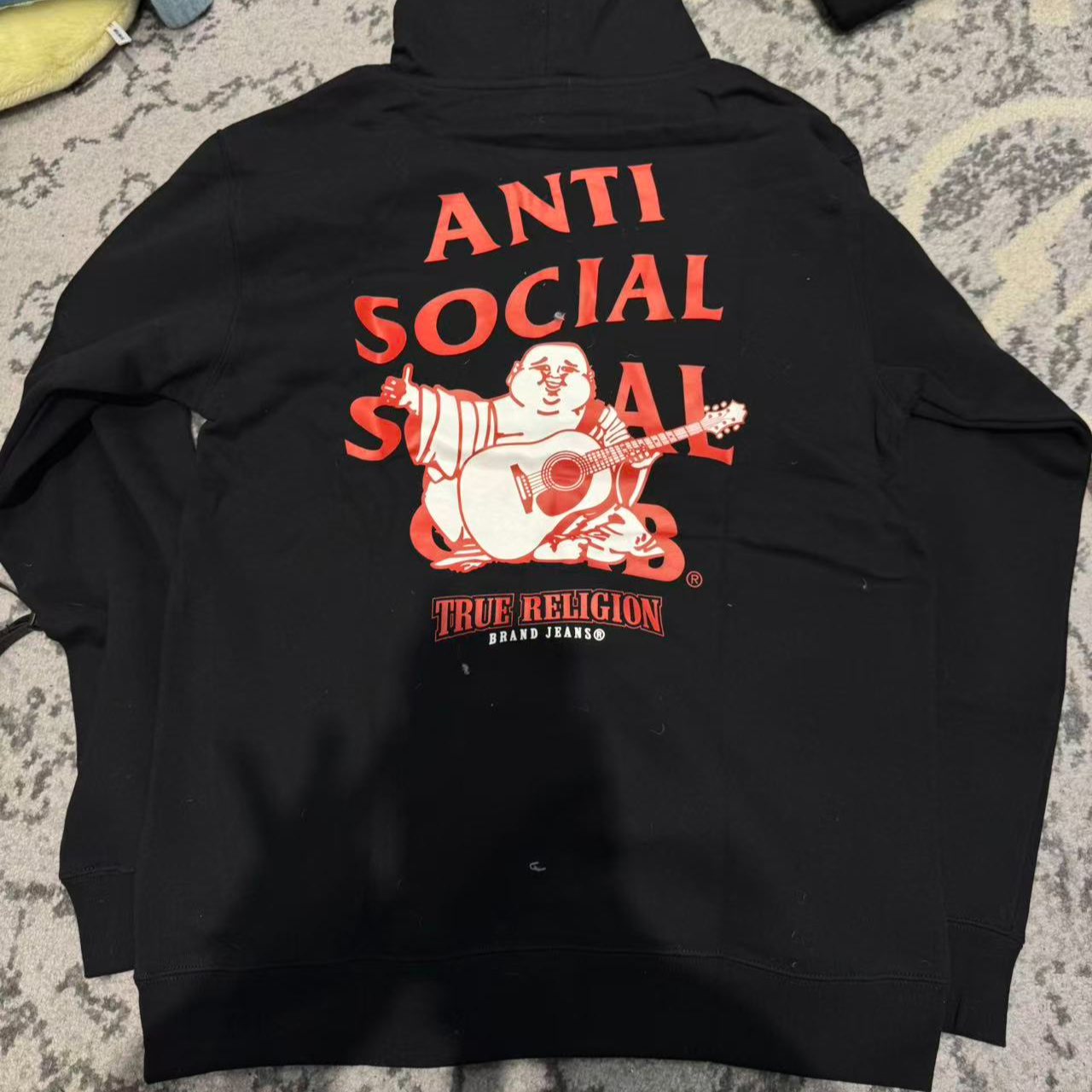 ASSC 光头弹吉他印花连帽卫衣 AS38