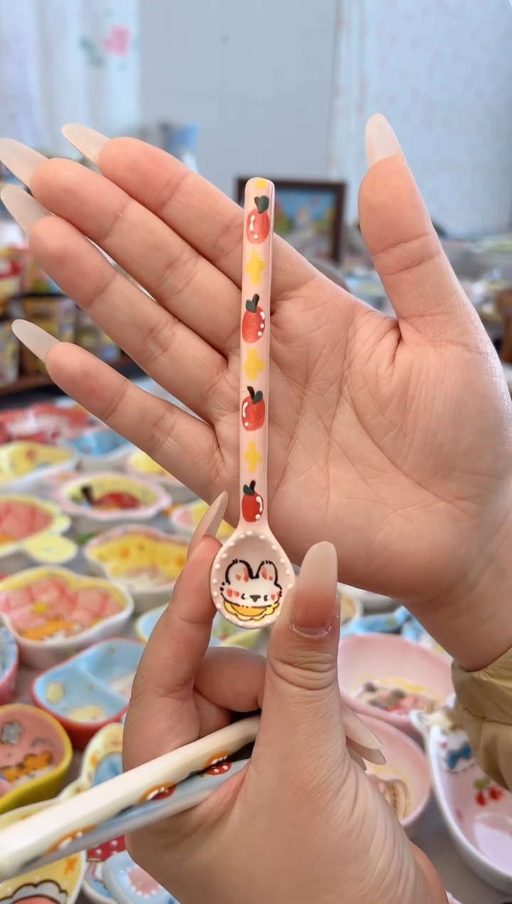 摆件陶景德镇陶瓷手绘微瑕