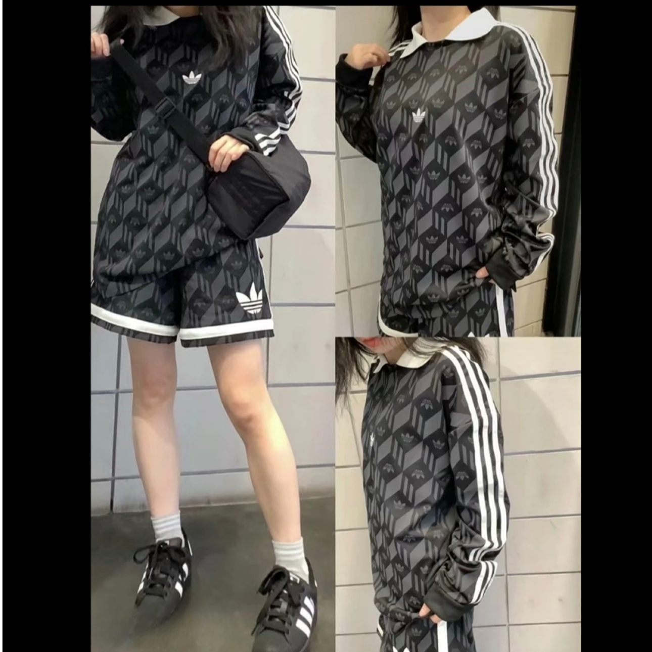 【滔搏联动】adidas阿迪达斯中性冠希同款25年夏季POLO套头衫JD5196