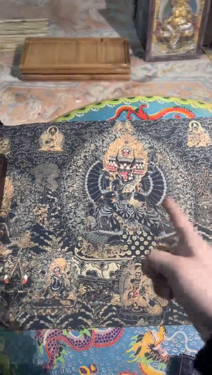 卷轴画卷轴画艺艺的唐卡tk16007