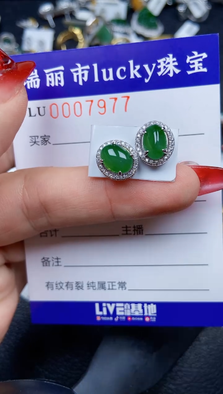 【闪购商品】翡翠颈饰银S925镶嵌7977