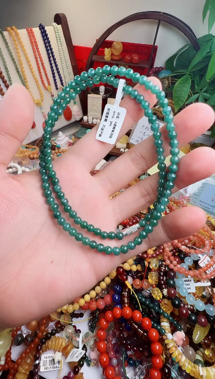 未镶嵌手链翡翠L***? 一物一件）000973