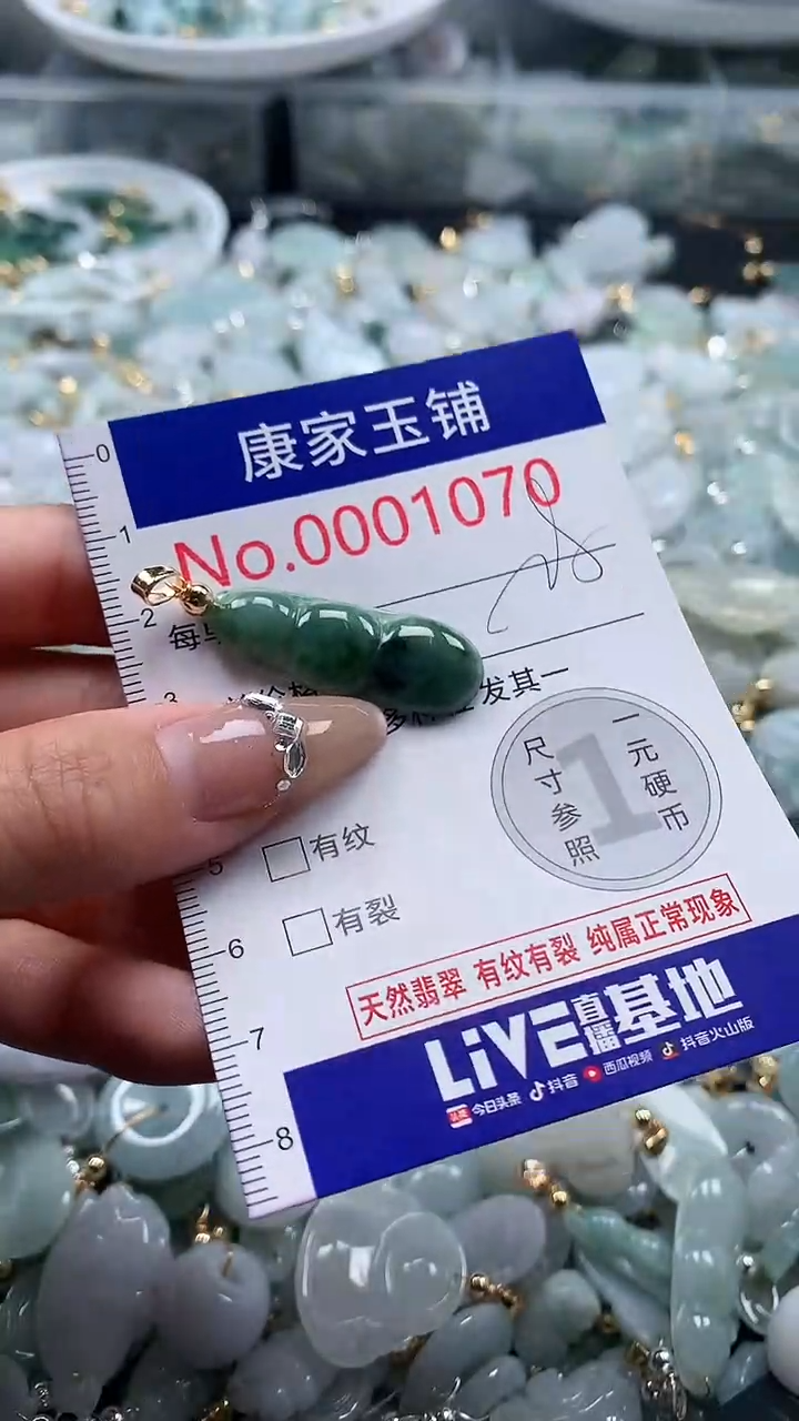 翡翠未镶嵌吊坠(不含链)1070