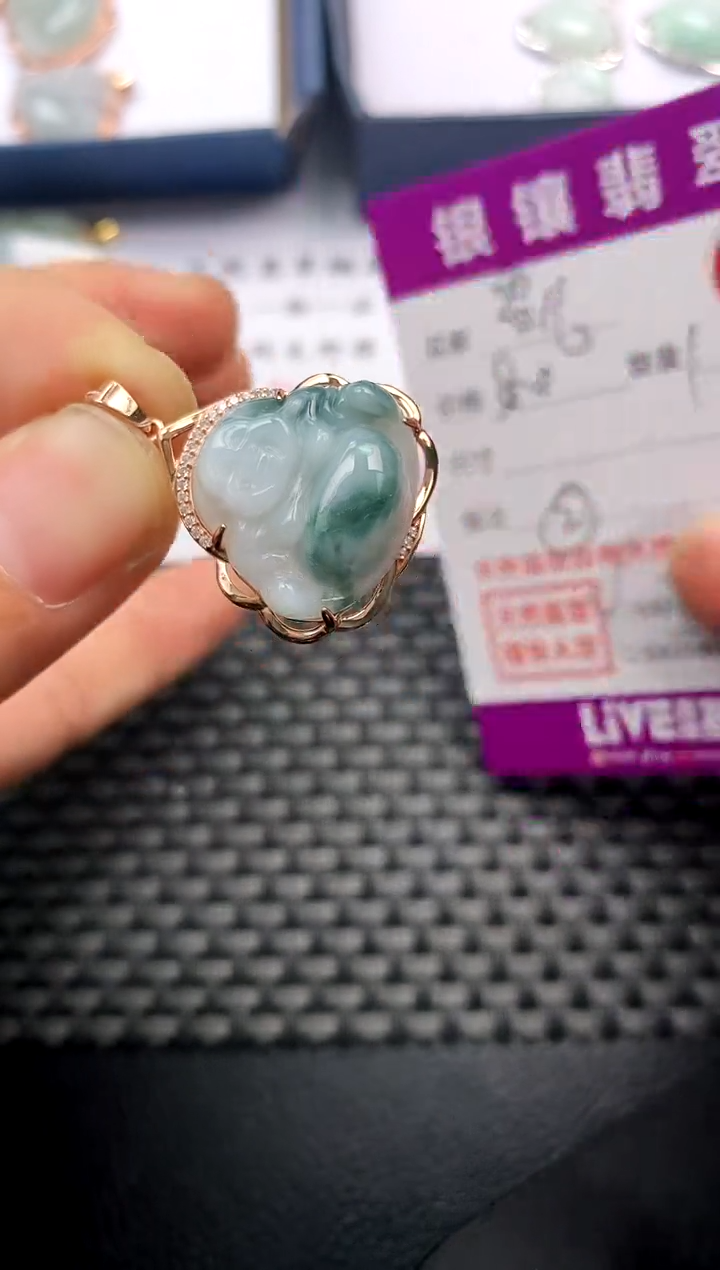 【闪购商品】翡翠颈饰银S925镶嵌挂件
