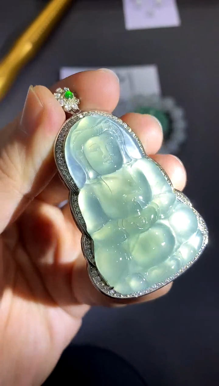 【闪购商品】翡翠颈饰银S925镶嵌买断价