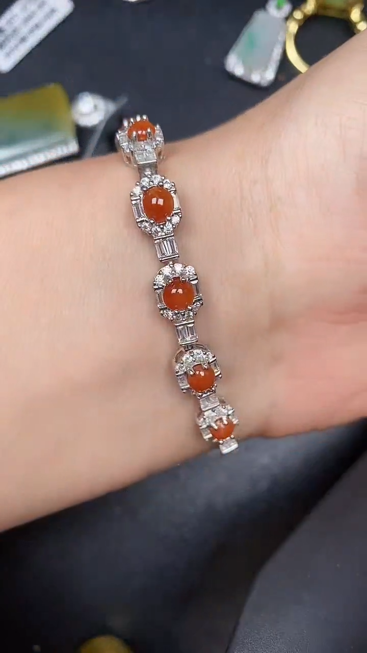 银S925镶嵌戒指翡翠5000