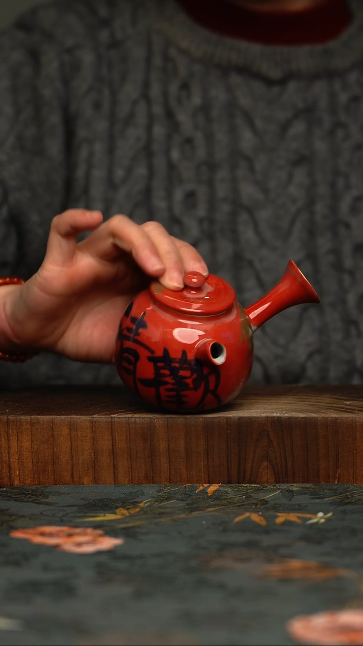 瓷片釉下彩手工手绘同款陶器