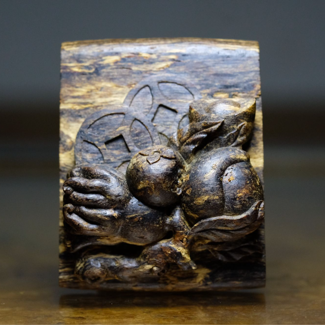 达拉干沉水级沉香多财多子多福寿手工精品吊坠挂件吉祥如意