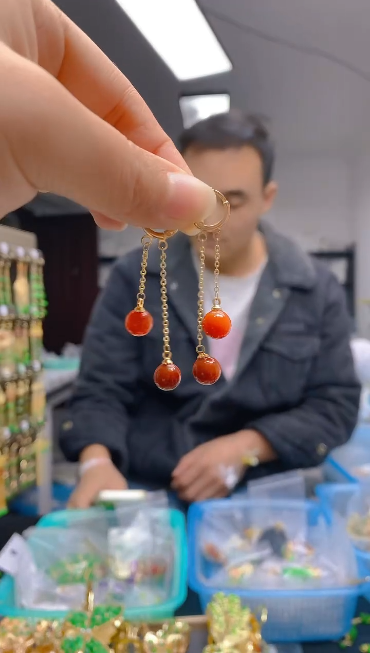 【闪购商品】翡翠耳饰合金0410翡翠耳包