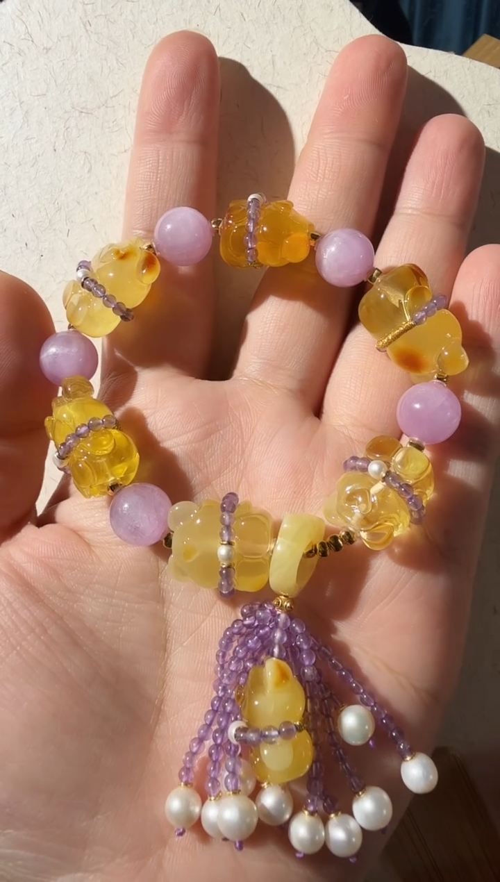 【闪购商品】蜜蜡手链未镶嵌蜜蜡小熊手链