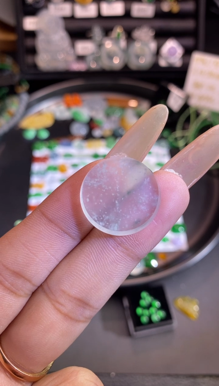 【闪购商品】翡翠挂件未镶嵌圆牌
