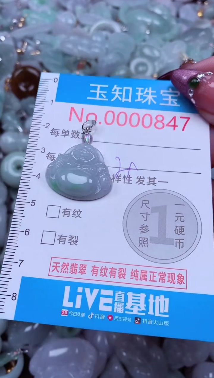 吊坠(不含链)未镶嵌翡翠847