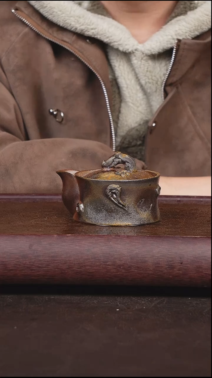 茶壶紫砂柴烧 宝瓶