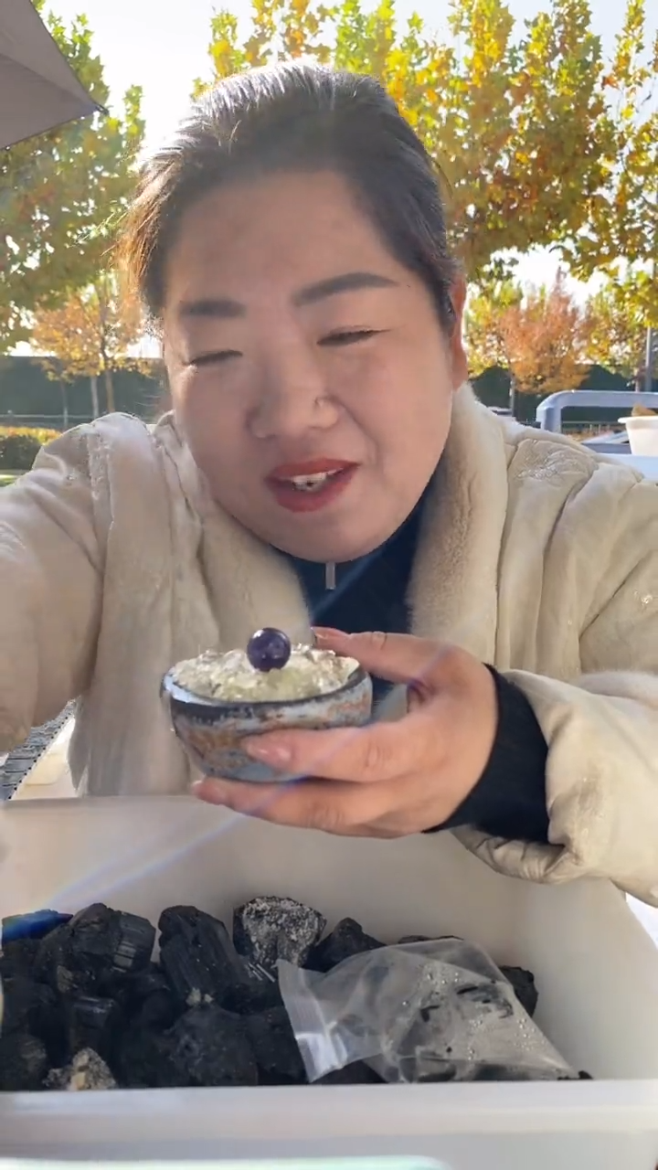 未镶嵌珠宝半成品水晶财财套餐【碗+紫球+黄水晶碎石100g】一套发