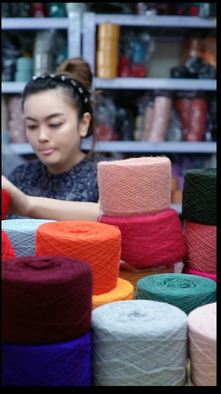 羊绒欢姐手编线D996