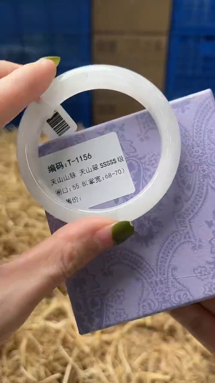 未镶嵌手镯石英质玉T1156